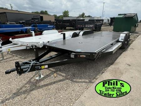 New 102 Ironworks 23' ELIMINATOR CAR HAULER FULL TILT STEEL DECK Tilt Trailer OPEN CAR HAULER