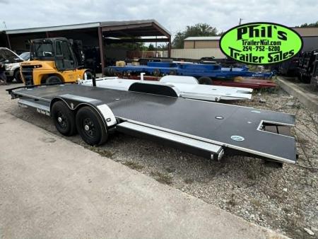 New 102 Ironworks 23' ELIMINATOR CAR HAULER FULL TILT STEEL DECK Tilt Trailer OPEN CAR HAULER