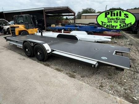 New 102 Ironworks 23' ELIMINATOR CAR HAULER FULL TILT STEEL DECK Tilt Trailer OPEN CAR HAULER