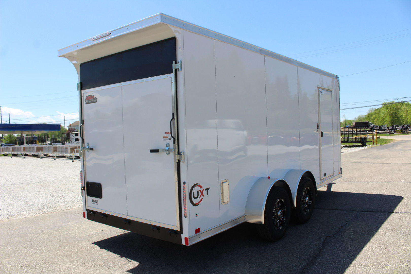 New 2025 United UXT Commercial Grade Cargo Trailer - 7 'x 18' - 7' Interior Height - Rear Ramp Door - Extended Tongue - 9900# GVW