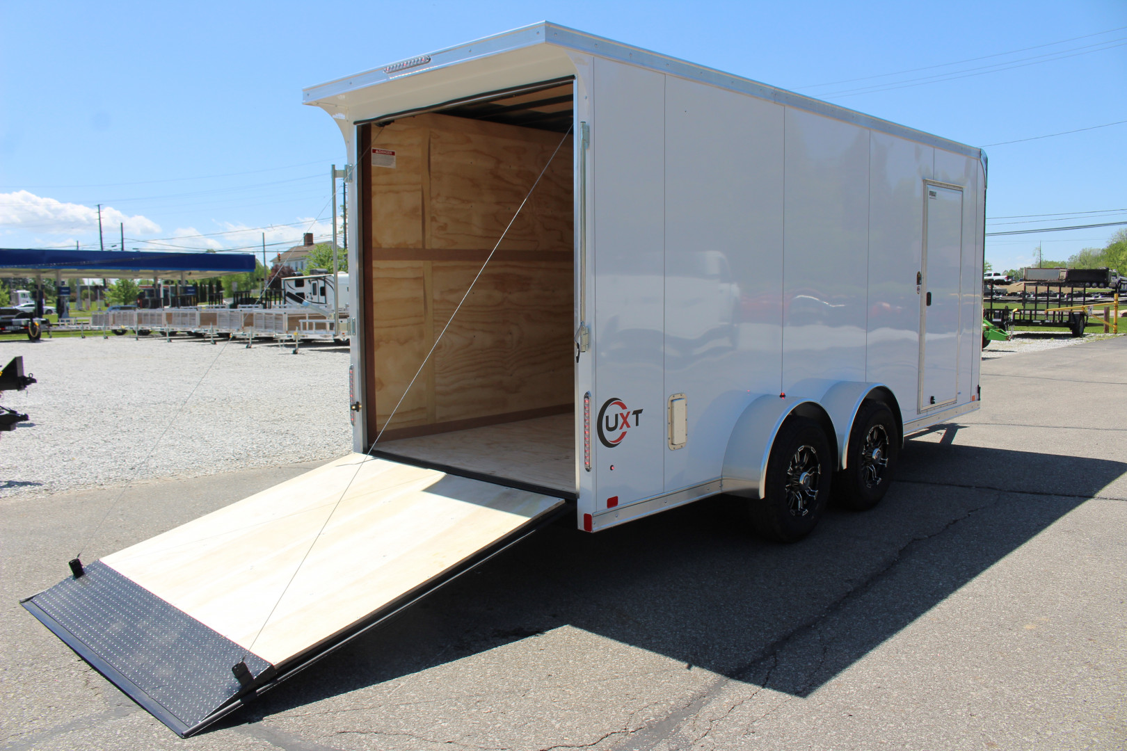 New 2025 United UXT Commercial Grade Cargo Trailer - 7 'x 18' - 7' Interior Height - Rear Ramp Door - Extended Tongue - 9900# GVW