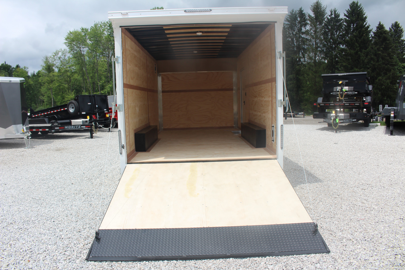 New 2025 United UXT Commercial Grade Cargo Trailer - 8.5 'x 18' - 7' Interior Height - Rear Ramp Door - Extended Tongue - 9900# GVW