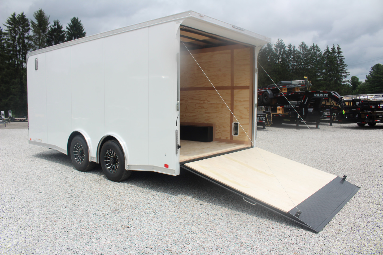 New 2025 United UXT Commercial Grade Cargo Trailer - 8.5 'x 18' - 7' Interior Height - Rear Ramp Door - Extended Tongue - 9900# GVW