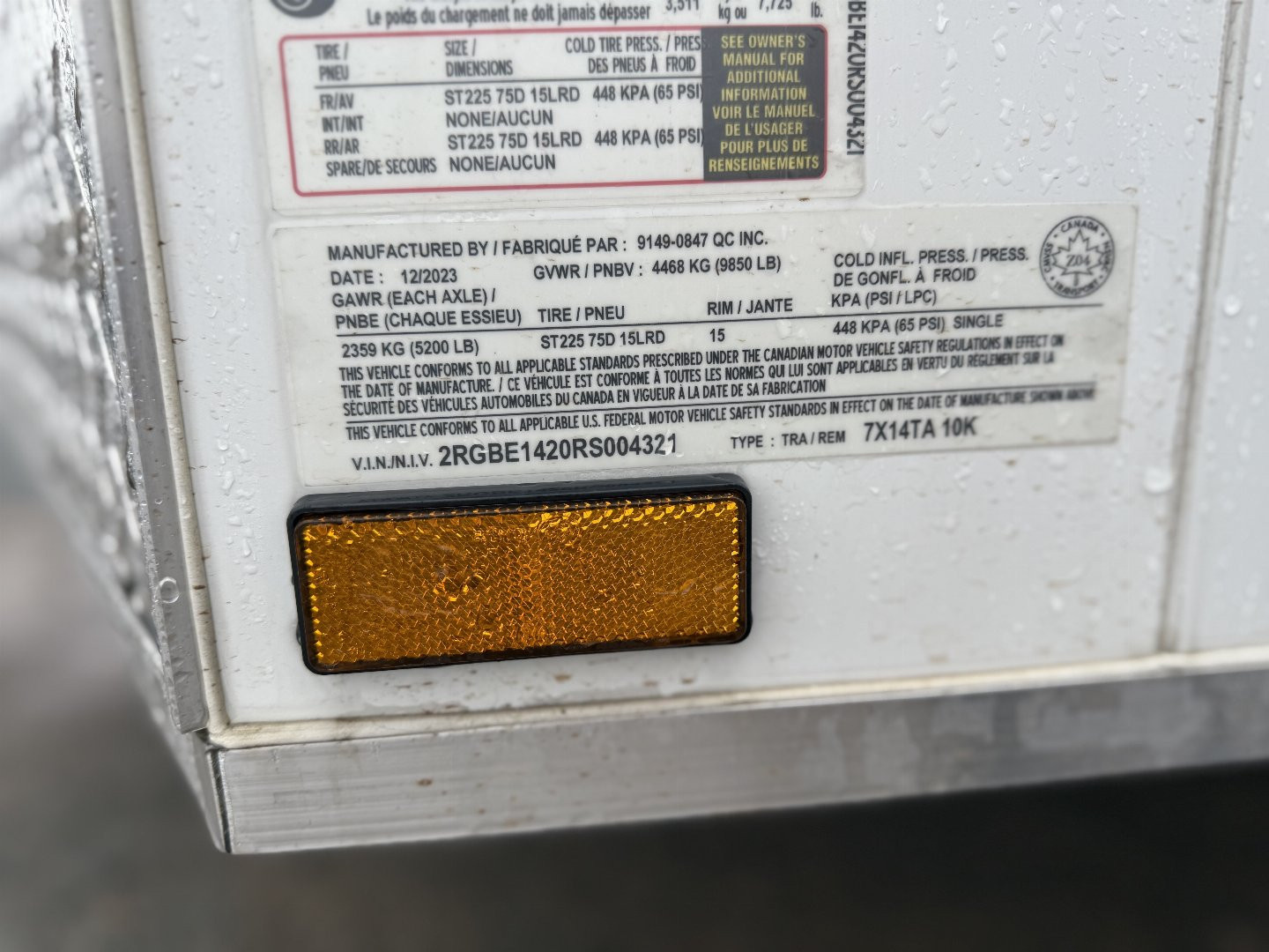 New 2025 Gator Elite 7 x 14 HD 10K Cargo / Enclosed Trailer