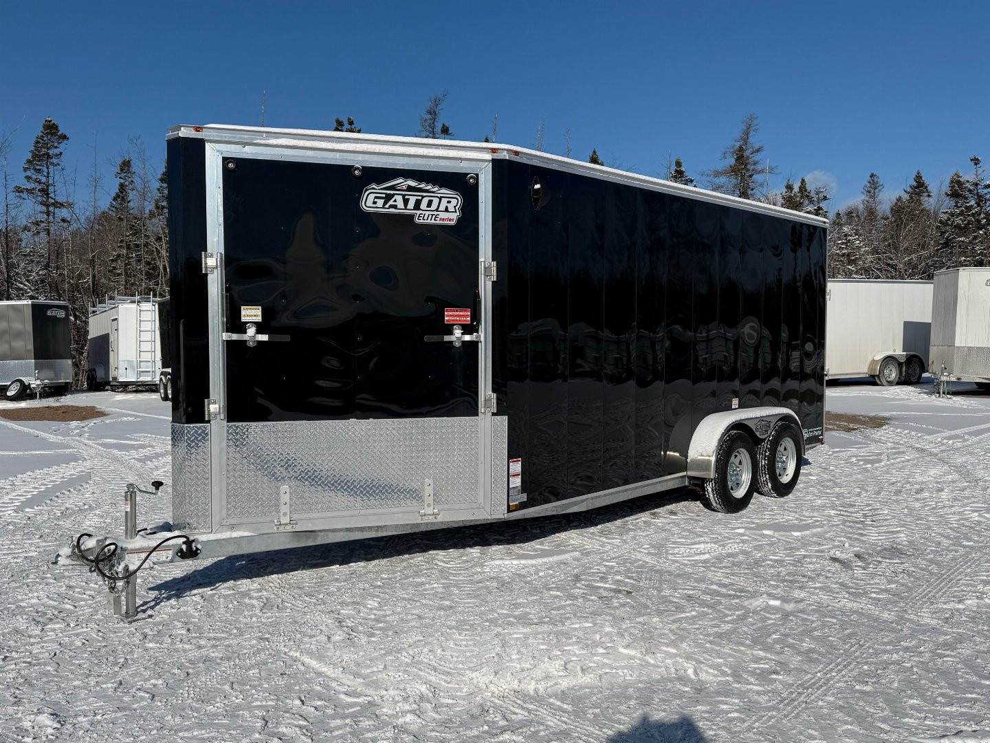 New 2025 GATOR Elite 16 + 5 Inline Snowmobile Trailer