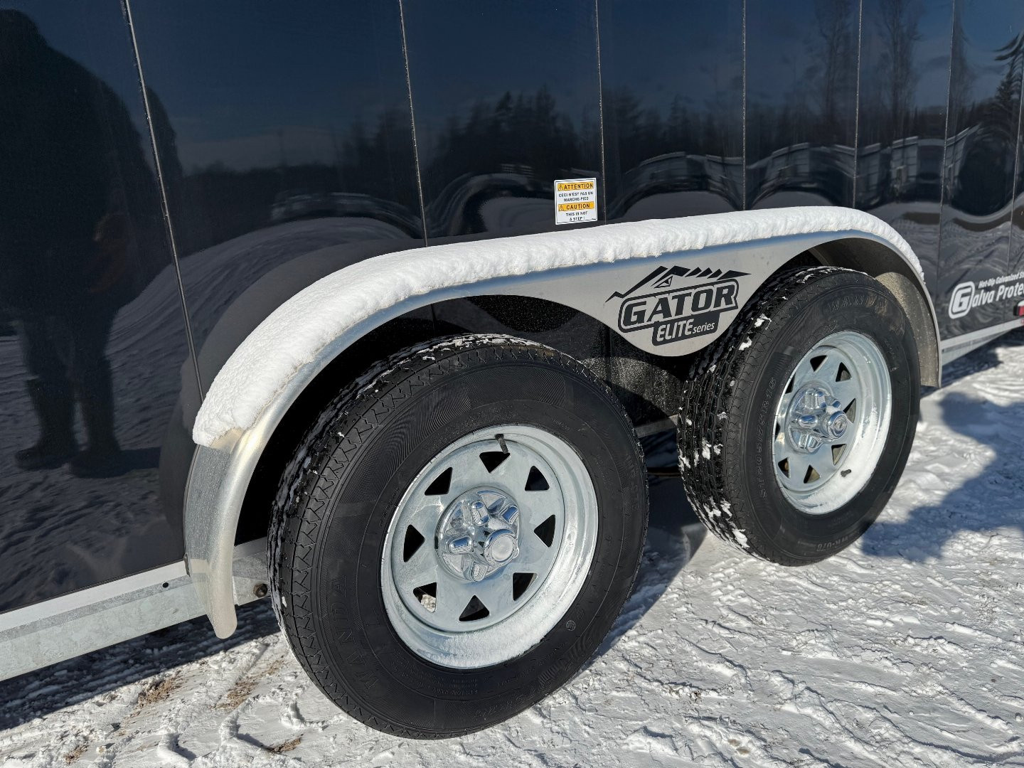 New 2025 GATOR Elite 16 + 5 Inline Snowmobile Trailer