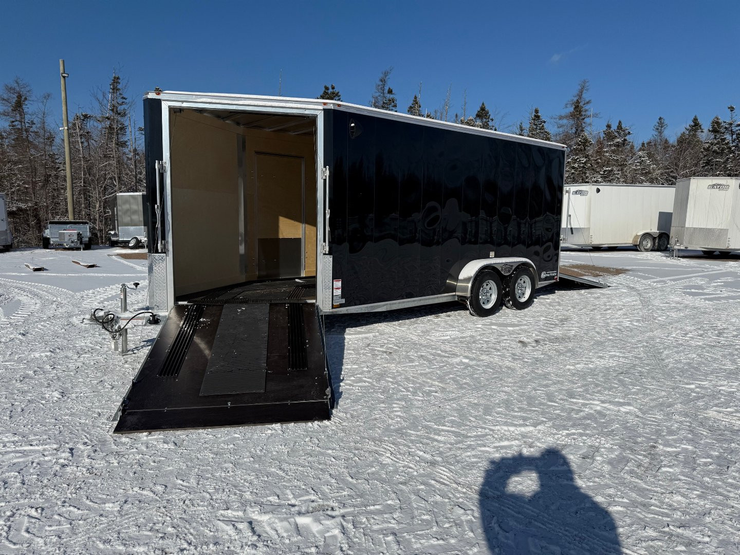New 2025 GATOR Elite 16 + 5 Inline Snowmobile Trailer