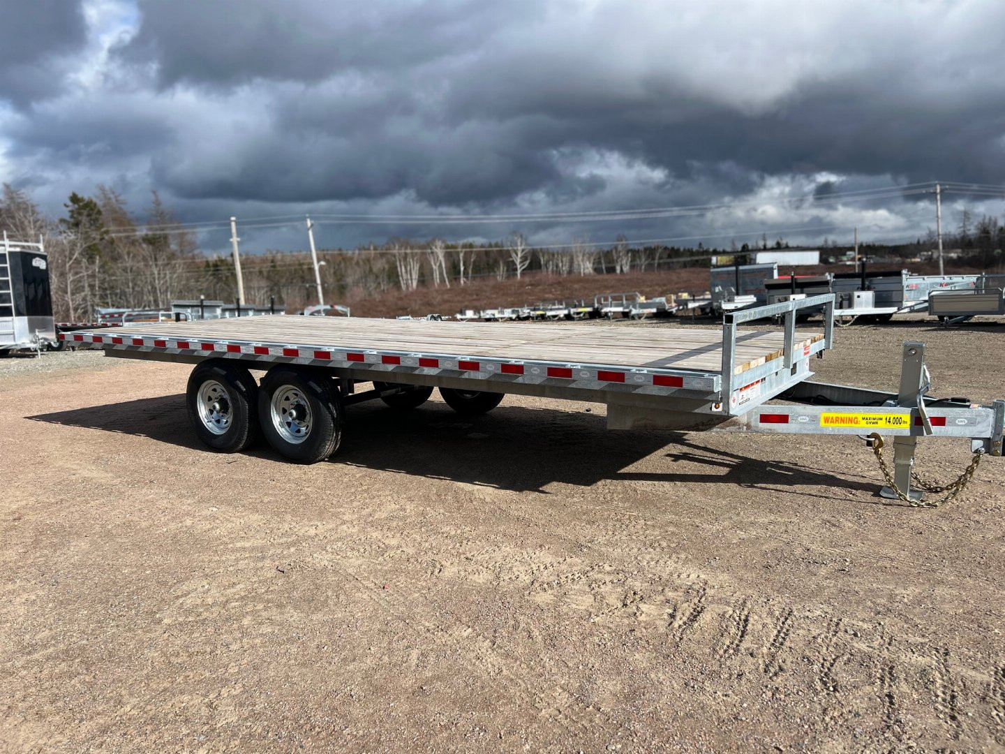 New 2025 LWL 8.5 x 20' flatbed / deck trailer 14,000 gvwr Deckover Trailer
