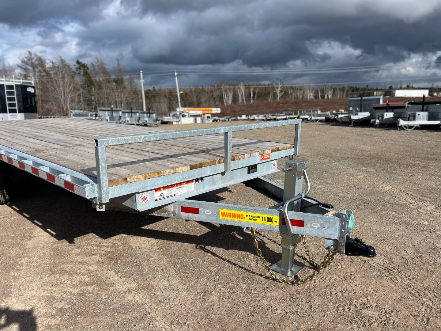 New 2025 LWL 8.5 x 20' flatbed / deck trailer 14,000 gvwr Deckover Trailer