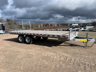 New 2025 LWL 8.5 x 20' flatbed / deck trailer 14,000 gvwr Deckover Trailer
