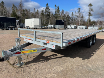 New 2025 LWL 8.5 x 20' flatbed / deck trailer 14,000 gvwr Deckover Trailer