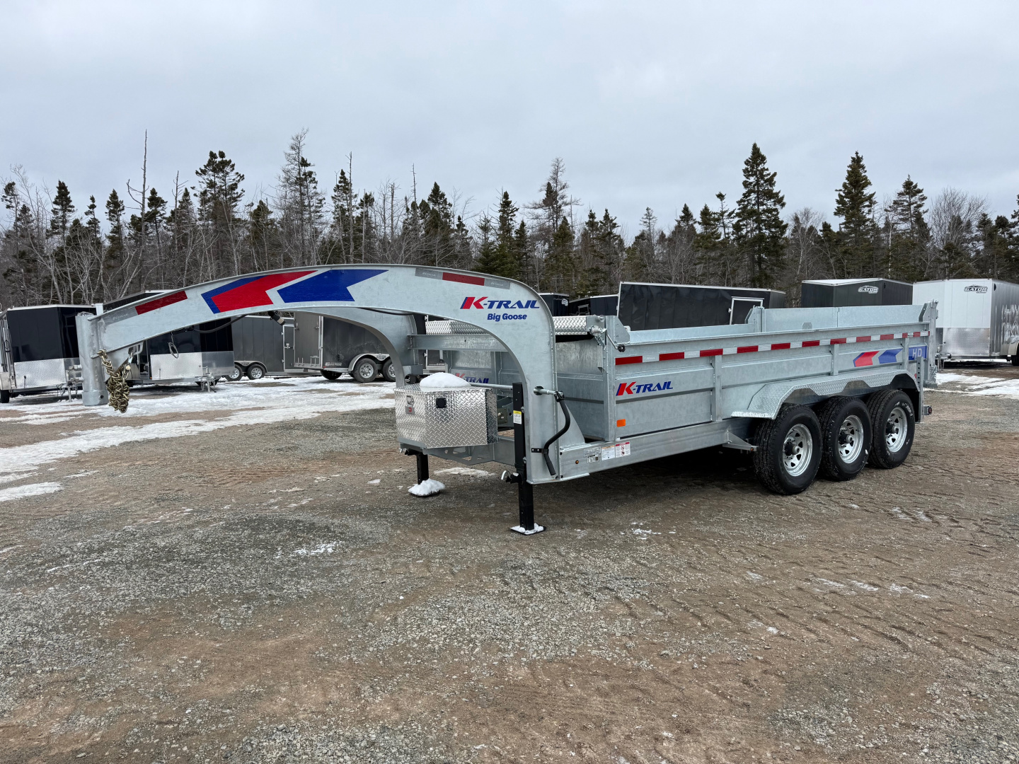 New 2026 Other K-Trail Gooseneck 82" x 16' dump trailer 21,000 Lb Dump Trailer