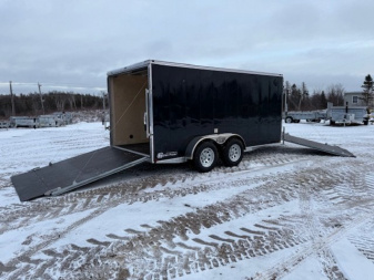 New 2025 Gator Elite 7 x 14 + 5'V Snowmobile Trailer