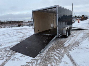 New 2025 Gator Elite 7 x 14 + 5'V Snowmobile Trailer