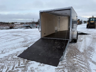 New 2025 Gator Elite 7 x 14 + 5'V Snowmobile Trailer