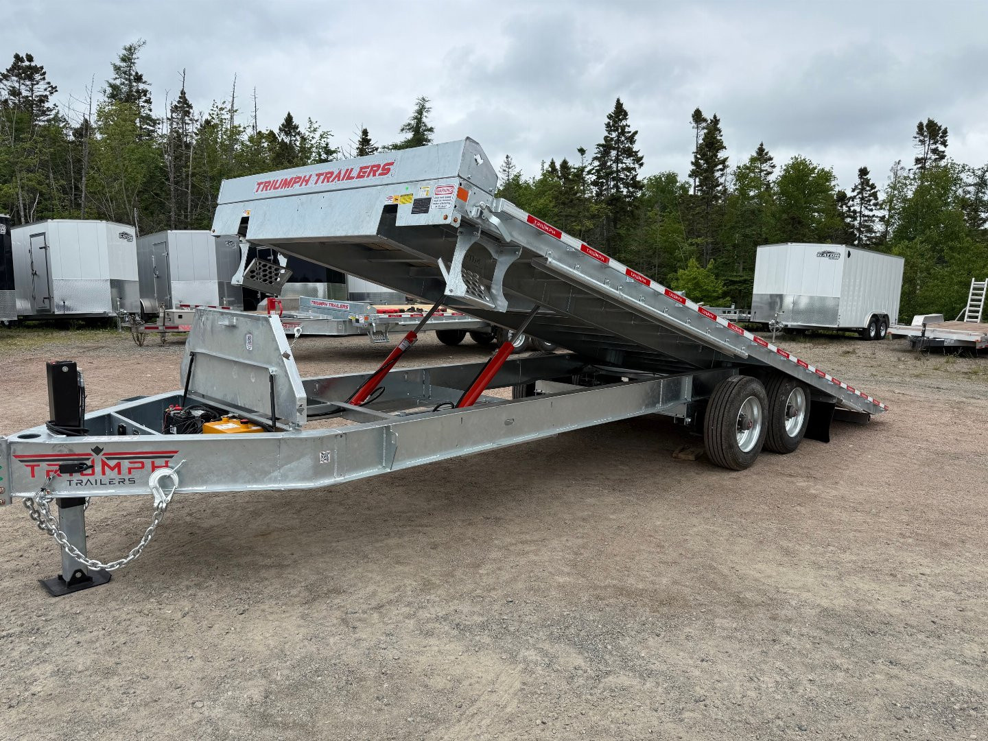 New 2025 Triumph 24' HD Deckover TILT Trailer 20,000LB