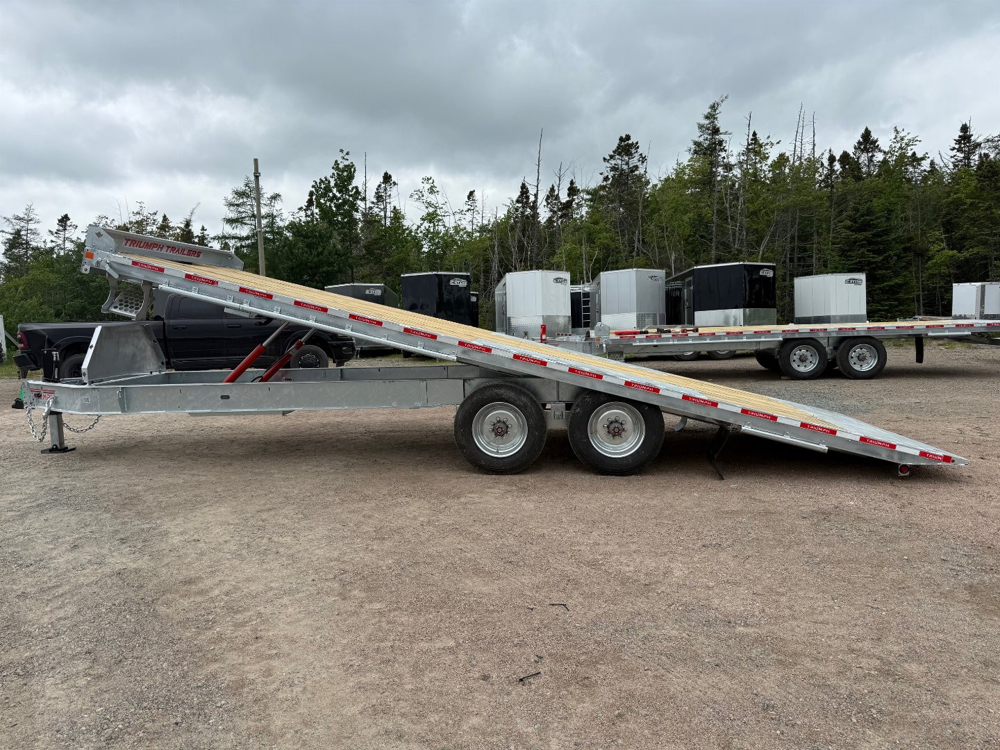 New 2025 Triumph 24' HD Deckover TILT Trailer 20,000LB