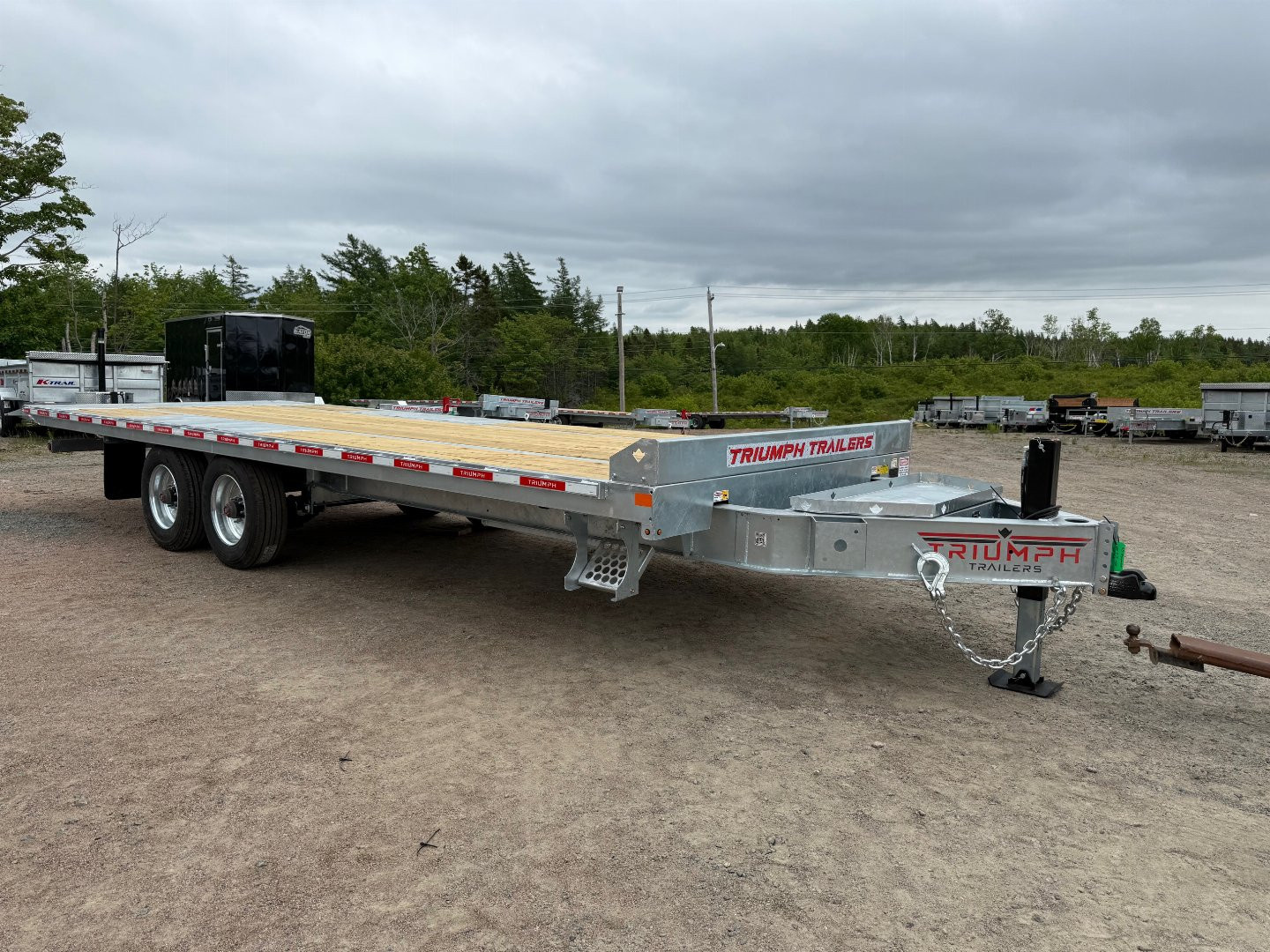 New 2025 Triumph 24' HD Deckover TILT Trailer 20,000LB