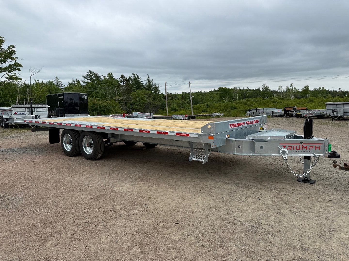 New 2025 Triumph 24' HD Deckover TILT Trailer 20,000LB
