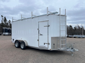 New 2025 7 x 16 Contractor Cargo / Enclosed Trailer