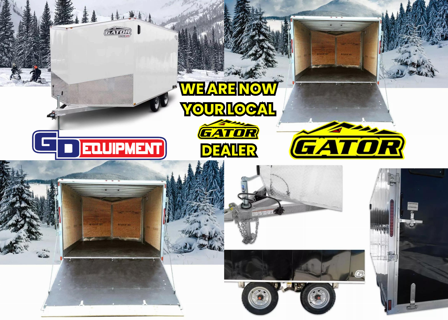 New 2025 Gator Elite Snowmobile Trailer