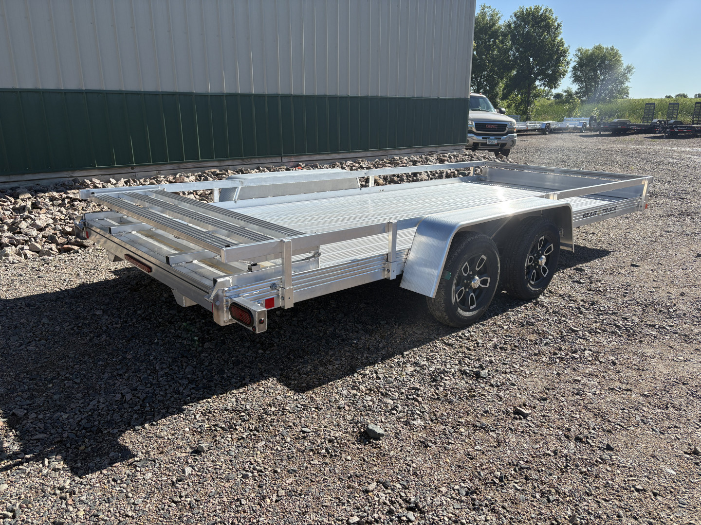 New 2026 80"x16' Bear Track Tandem Aluminum Utility Trailer