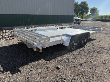 New 2026 80"x16' Bear Track Tandem Aluminum Utility Trailer