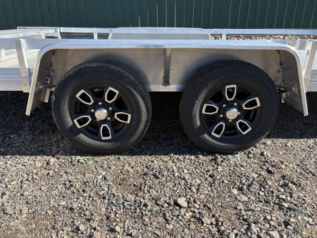 New 2026 80"x16' Bear Track Tandem Aluminum Utility Trailer