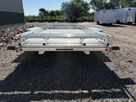 New 2026 80"x16' Bear Track Tandem Aluminum Utility Trailer