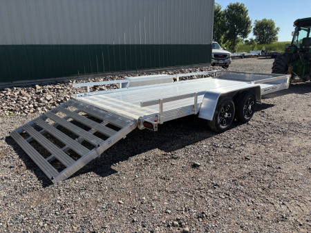 New 2026 80"x16' Bear Track Tandem Aluminum Utility Trailer