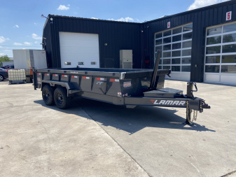 New Lamar 16' Telescopic Dump Trailer