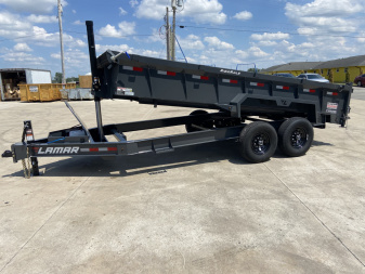New Lamar 16' Telescopic Dump Trailer