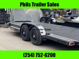 New 2025 102 Ironworks 23' ELIMINATOR CAR HAULER TILT STEEL DECK WITH SHIELD Tilt Trailer OPEN CAR HAULER