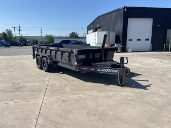 New Lamar 16' Telescopic Dump Trailer