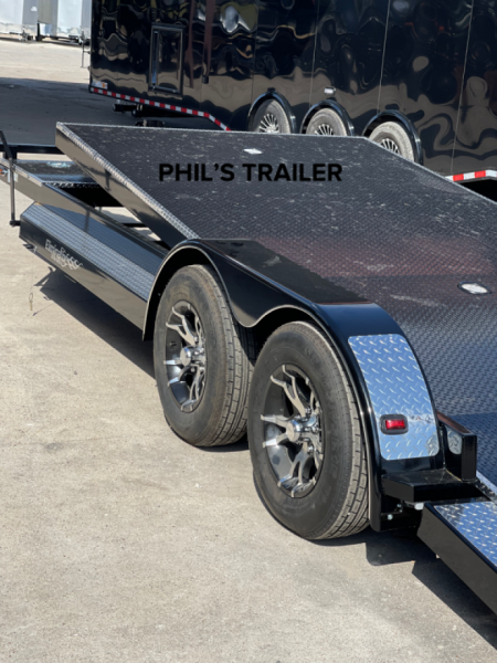 New 102 Ironworks 23' ELIMINATOR CAR HAULER FULL TILT STEEL DECK ALUMINUM WHEELS & SHIELD Tilt Trailer