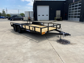 New Sure-Trac 16' Tube-Top Utility Trailer