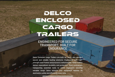 New DELCO CARGO 8 X 20 RAMP DOOR 14K RATED 14PLY Cargo / Enclosed Trailer