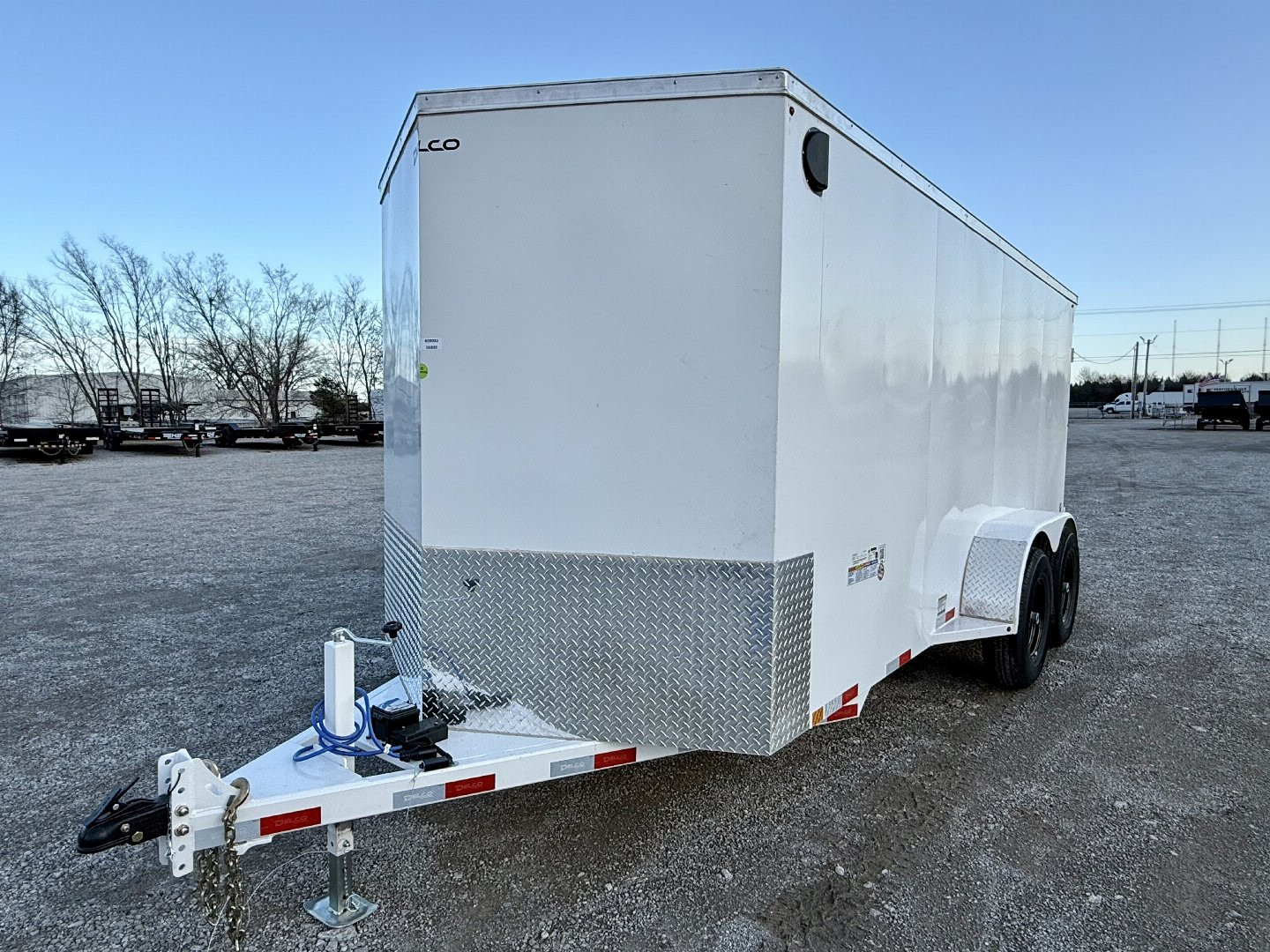 New DELCO ALL STEEL CARGO 7X16 12K RATED BARN DOOR Cargo / Enclosed Trailer