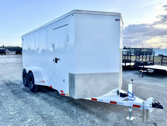 New DELCO ALL STEEL CARGO 7X16 12K RATED BARN DOOR Cargo / Enclosed Trailer