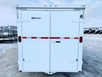 New DELCO ALL STEEL CARGO 7X16 12K RATED BARN DOOR Cargo / Enclosed Trailer