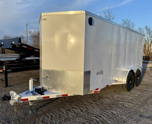 New DELCO ALL STEEL CARGO 7X16 12K RATED BARN DOOR Cargo / Enclosed Trailer