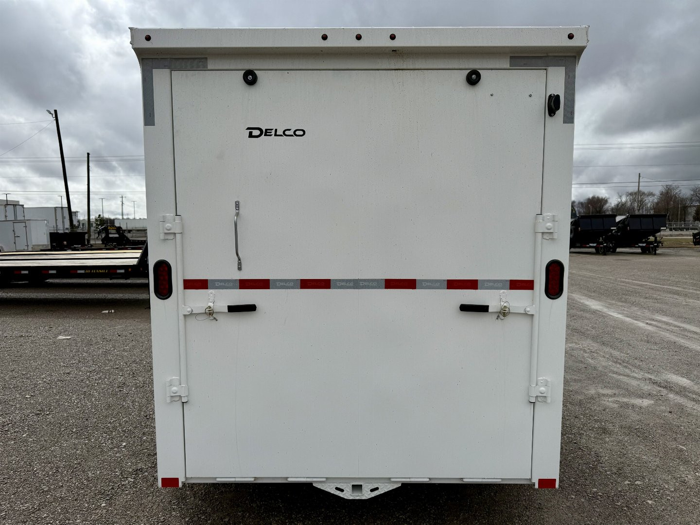 New DELCO ALL STEEL CARGO 7X16 RAMP DOOR 14K RATED w/14PLY Cargo / Enclosed Trailer