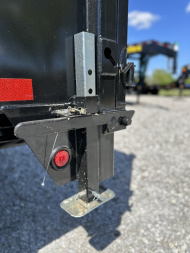 New Top Hat Trailers DPX140-16x83 w/ 4' Tall Sides and Hyd. Jack & Long Arm Tarp Dump Trailer