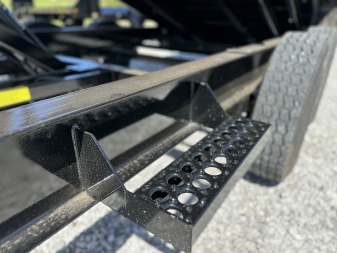 New Top Hat Trailers DPX140-16x83 w/ 4' Tall Sides and Hyd. Jack & Long Arm Tarp Dump Trailer