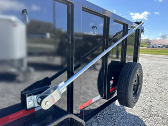 New Top Hat Trailers DPX140-16x83 w/ 4' Tall Sides and Hyd. Jack & Long Arm Tarp Dump Trailer