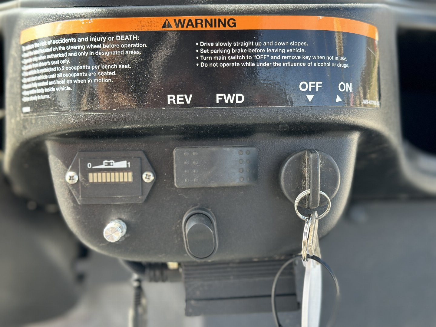 Used Yamaha Golf Car W/ Rear Bench Seat