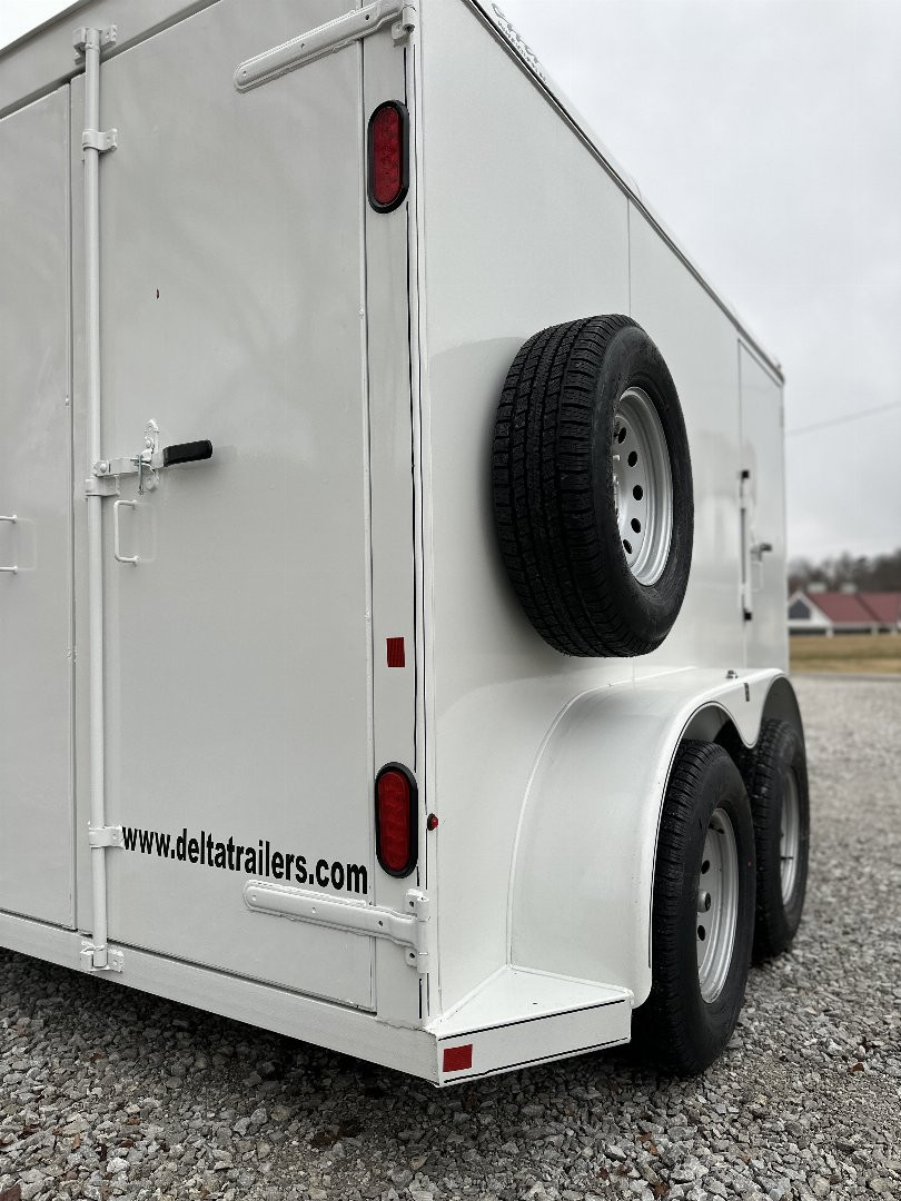 New Delta Trailers Delta 300 All Steel Cargo 7 x14 Cargo / Enclosed Trailer
