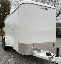 New Delta Trailers Delta 300 All Steel Cargo 7 x14 Cargo / Enclosed Trailer