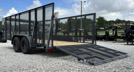 New Top Hat Trailers TH-LS16X83( 4FT SIDES/2BRK) Landscape Trailer