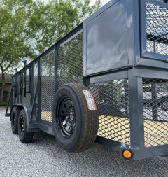 New Top Hat Trailers TH-LS16X83( 4FT SIDES/2BRK) Landscape Trailer